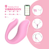 Vibratore Multifunzione Indossabile in Silicone Doppia Stimolazione con App USB
