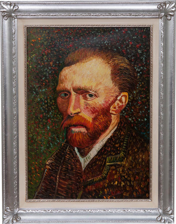 Biscottini Biscottini Quadro Dipinto a mano Olio su Tela Cornice Legno Foglia Argento