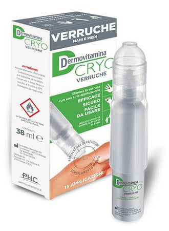 Dermovitamina cryo per il trattamento di verruche di mani e piedi 38ml