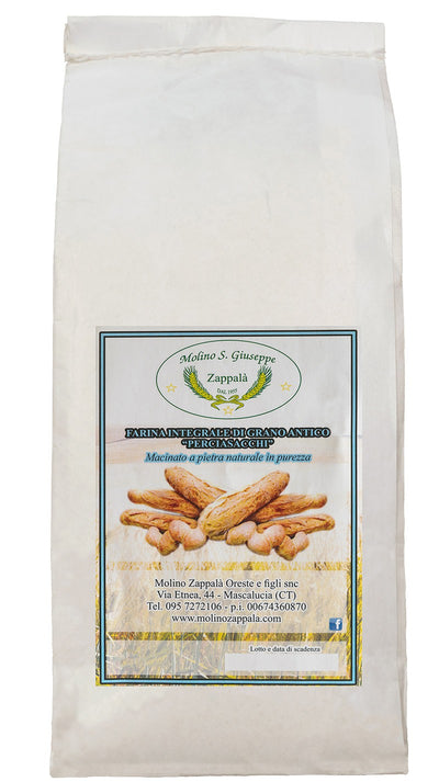 5 Kg Farina Perciasacchi integrale di grano siciliano - Molino Zappalà