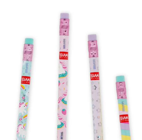 Legami, Set di 4 Matite HB Profumate - Smelling Good! Unicorn