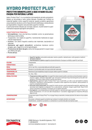 Tecnostuk Hydro Protect Plus – Protettivo idrorepellente