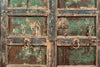 Biscottini Porta portone in legno massello e ferro da interno o da esterno vecchia e antica medievale