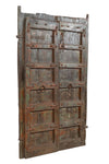 Biscottini Porta portone in legno massello e ferro da interno o da esterno vecchia e antica medievale