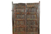 Biscottini Porta portone in legno massello e ferro da interno o da esterno vecchia e antica medievale