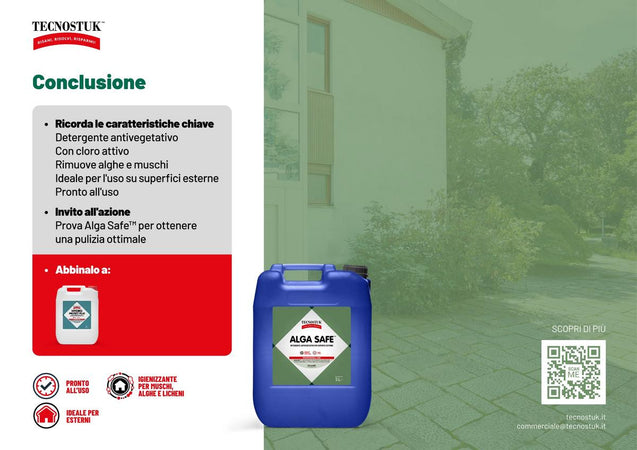 Tecnostuk Alga Safe – Detergente antivegetativo esterni