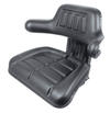 Sedile avvolgente con molleggio in sky nero larghezza 590mm