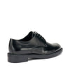 Frau stringate donna in pelle spazzolata nero 95U5