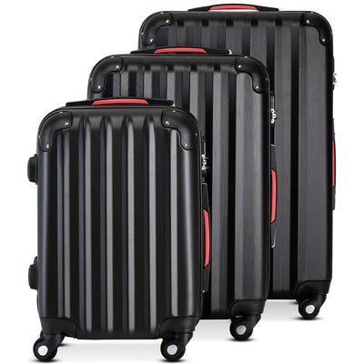 Set 3 Valigie Rigide Ruote Easy roll, Bagaglio mano e viaggio, Trolley Resistente