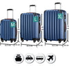 Set 3 Valigie Rigide Ruote Easy roll, Bagaglio mano e viaggio, Trolley Resistente