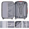 Set 3 Valigie Rigide Ruote Easy roll, Bagaglio mano e viaggio, Trolley Resistente