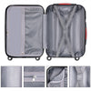 Set 3 Valigie Rigide Ruote Easy roll, Bagaglio mano e viaggio, Trolley Resistente