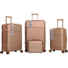 Set 4 Valigie Rigide Ruote Easy roll, Bagaglio mano Beauty Case Trolley Resistente