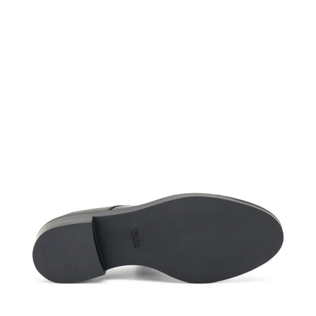 Frau stringate donna in pelle spazzolata nero 95U5