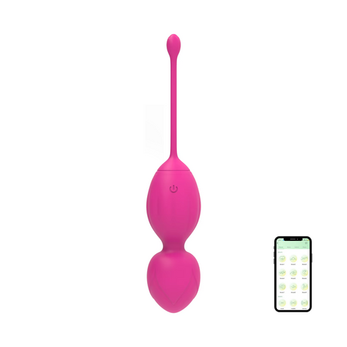 Palline Vaginali Vibranti Kegel Controllo con App Ovetto Vibrante in Silicone USB
