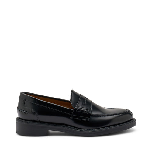 Frau mocassini donna in pelle spazzolata nero 95U0