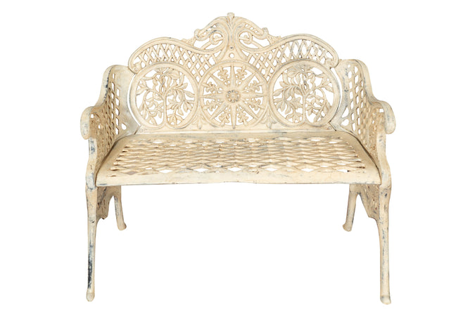 Biscottini Panchina Liberty in ghisa finitura anticata Molto robusta, stabile Offerta