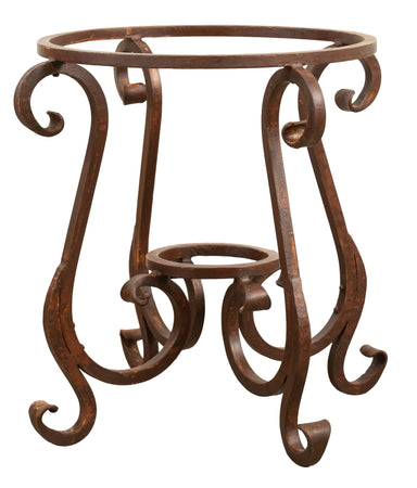 Biscottini Biscottini Base Tavolo Ferro Battuto Artigianale D62xH59 Robusta Piani Pesanti