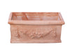 Biscottini Cassetta Fioriera Biscottini Terracotta Festonata Artigianale 82x37x37 Made