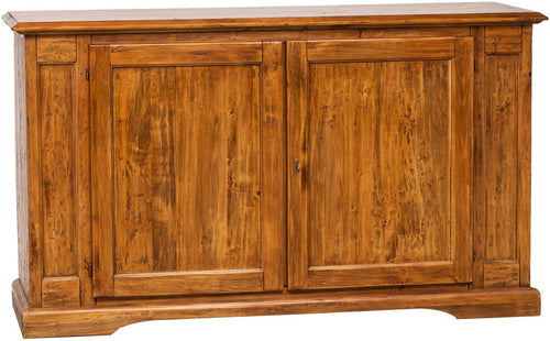 Biscottini Credenza Country Biscottini 180x58x105 legno massello tiglio noce Made Italy