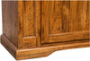 Biscottini Credenza Country in legno massello di tiglio finitura noce L180xPR58xH105 cm. Made in Italy