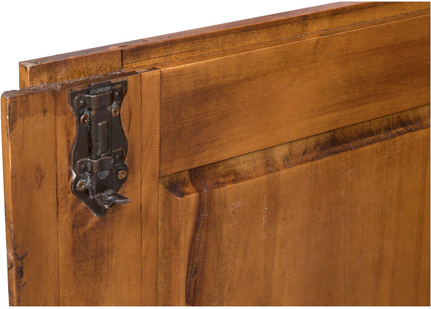 Biscottini Credenza Country Biscottini 180x58x105 legno massello tiglio noce Made Italy