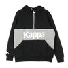 KAPPA Felpa Cappuccio Zip Uomo Authentic 90 Barna Black/grey Flint/white da uomo