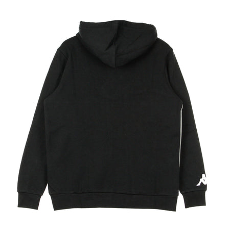 KAPPA Felpa Cappuccio Zip Uomo Authentic 90 Barna Black/grey Flint/white da uomo