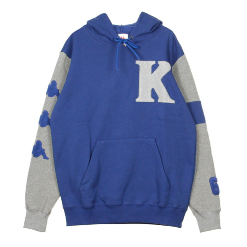 KAPPA Felpa Cappuccio Uomo Authentic Bensy Blue Md/grey Lt da uomo