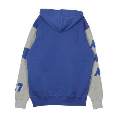 KAPPA Felpa Cappuccio Uomo Authentic Bensy Blue Md/grey Lt da uomo