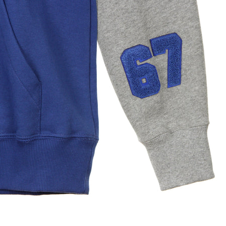 KAPPA Felpa Cappuccio Uomo Authentic Bensy Blue Md/grey Lt da uomo