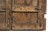 Biscottini Porta portone in legno massello e ferro da interno o da esterno vecchia e antica medievale