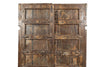 Biscottini Porta portone in legno massello e ferro da interno o da esterno vecchia e antica medievale