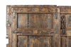 Biscottini Porta portone in legno massello e ferro da interno o da esterno vecchia e antica medievale