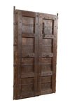 Biscottini Porta portone in legno massello e ferro da interno o da esterno vecchia e antica medievale