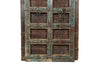 Biscottini Porta portone in legno massello e ferro da interno o da esterno vecchia e antica medievale
