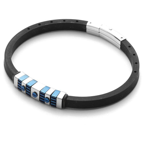 Cesare Paciotti - Bracciale uomo Rubber Blue