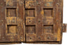 Biscottini Porta portone in legno massello e ferro da interno o da esterno vecchia e antica medievale
