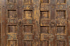 Biscottini Porta portone in legno massello e ferro da interno o da esterno vecchia e antica medievale