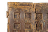 Biscottini Porta portone in legno massello e ferro da interno o da esterno vecchia e antica medievale