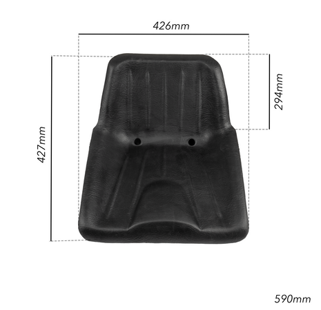 Sedile Seat 1 tipo E in poliuretano autopellante nero