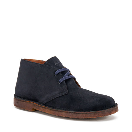 Frau desert boot in pelle scamosciata blu 25A0