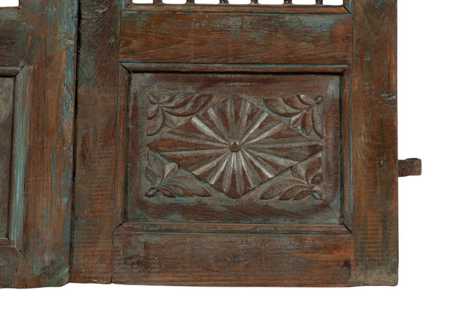 Biscottini Porta portone in legno massello e ferro da interno o da esterno vecchia e antica medievale