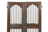 Biscottini Porta portone in legno massello e ferro da interno o da esterno vecchia e antica medievale