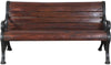 Biscottini Panchina in legno massiccio e ghisa L145xPR65xH77 cm