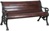 Biscottini Panchina in legno massiccio e ghisa L145xPR65xH77 cm