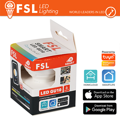 Lampada GU10 SMART BEACON TECH 6w 3WHITE Dim + EXPO