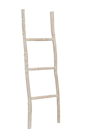 Biscottini Scala portasciugamani in legno finitura bianca