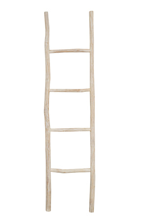 Biscottini Scala portasciugamani in legno finitura bianca