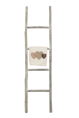 Biscottini Scala portasciugamani in legno finitura nera